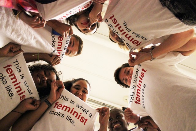 "This is What a Feminist Looks Like" - International Day of the Girl 2013 t-shirt project / photo credit: MingRoseC